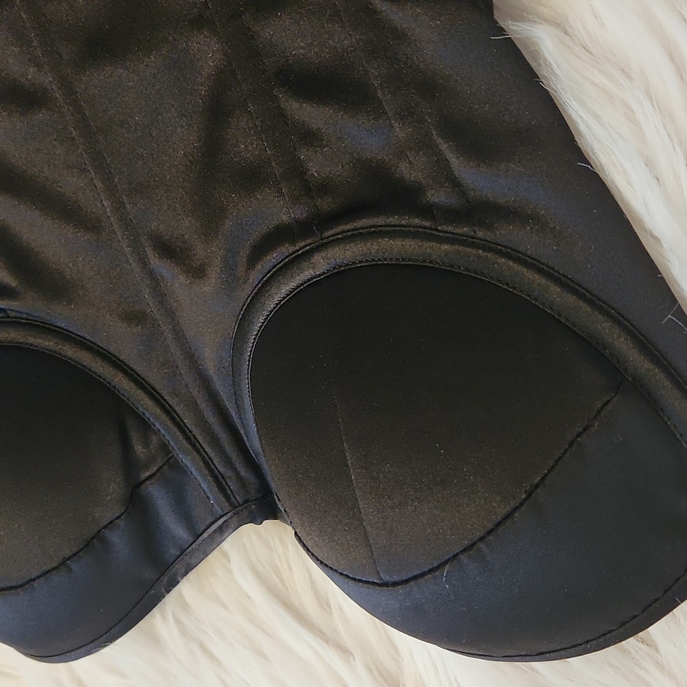 Elegant Black Women's Corset Top - Picture 3 of 6